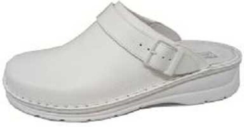Fischer Damen-Pantolette weiß Leder Damen