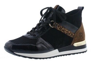 Remonte  black/schwarz/schwarz/leo-nuss  Damen