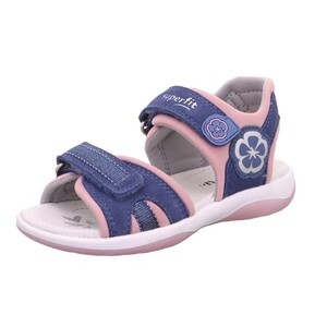 Legero Sandale Synthetik \ SUNNY BLAU/ROSA VELOUR/TEXTIL Kinderschuhe