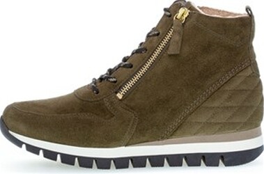 Gabor Shoes  oliv(Flausch/gold) Dreamvelour Damen