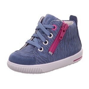 Legero Halbschuh Leder \ MOPPY BLAU/PINK EFFEKTLEDER/VELOUR Kinderschuhe