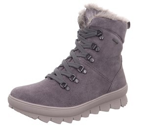 Legero Stiefelette Leder \ NOVARA FUMO (GRAU) Velour Damen