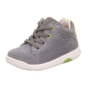 Legero Stiefelette Leder \ LILLO HELLGRAU/GRÜN VELOUR/TEXTIL Kinderschuhe