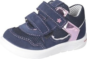 Ricosta FELI nautic/rosa echt Leder Kinderschuhe