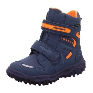 Legero Schuh Textil \ HUSKY BLAU/ORANGE TEXTIL Kinderschuhe