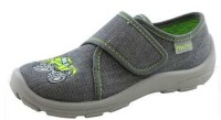Fischer 631833 Hausschuh grau grau Kinder-Klett-Haussch...