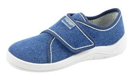 Fischer 201631 Hausschuh blau blau Kinder-Klett-Haussch Hausschuhe