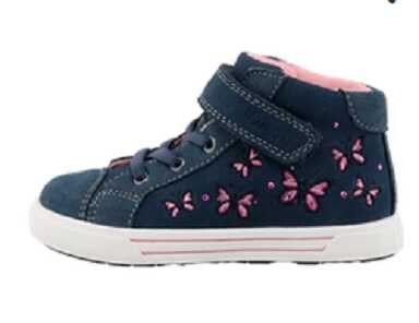 Lurchi Kletter blau butterfly old navy wildleder Kinderschuhe